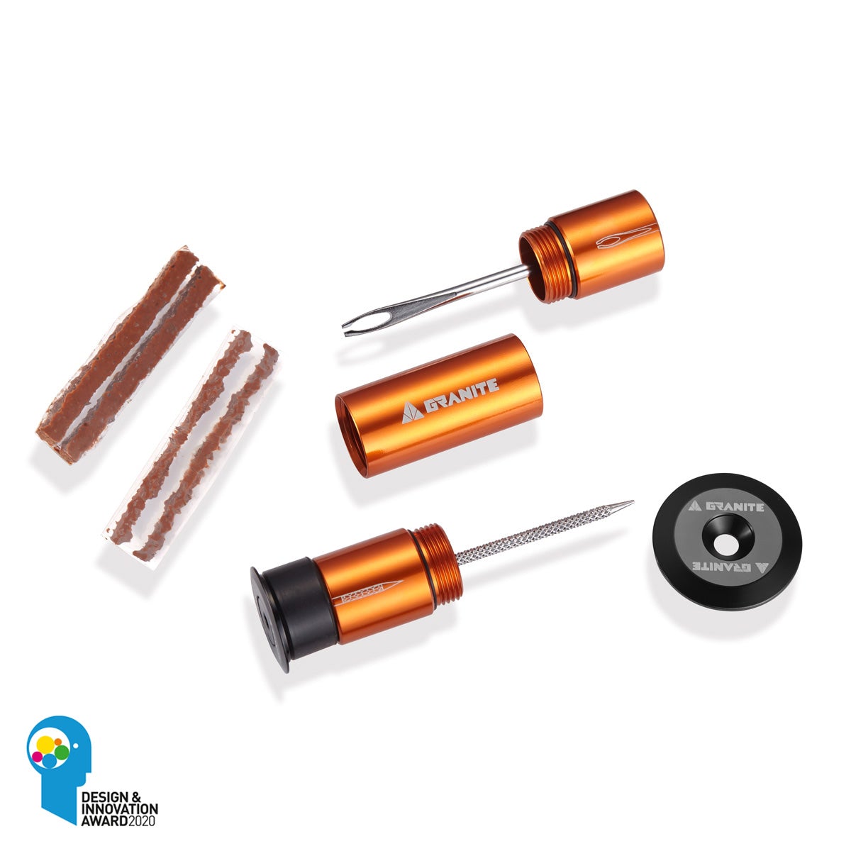 Granite Stash Tubeless Flat Tyre Repair Kit