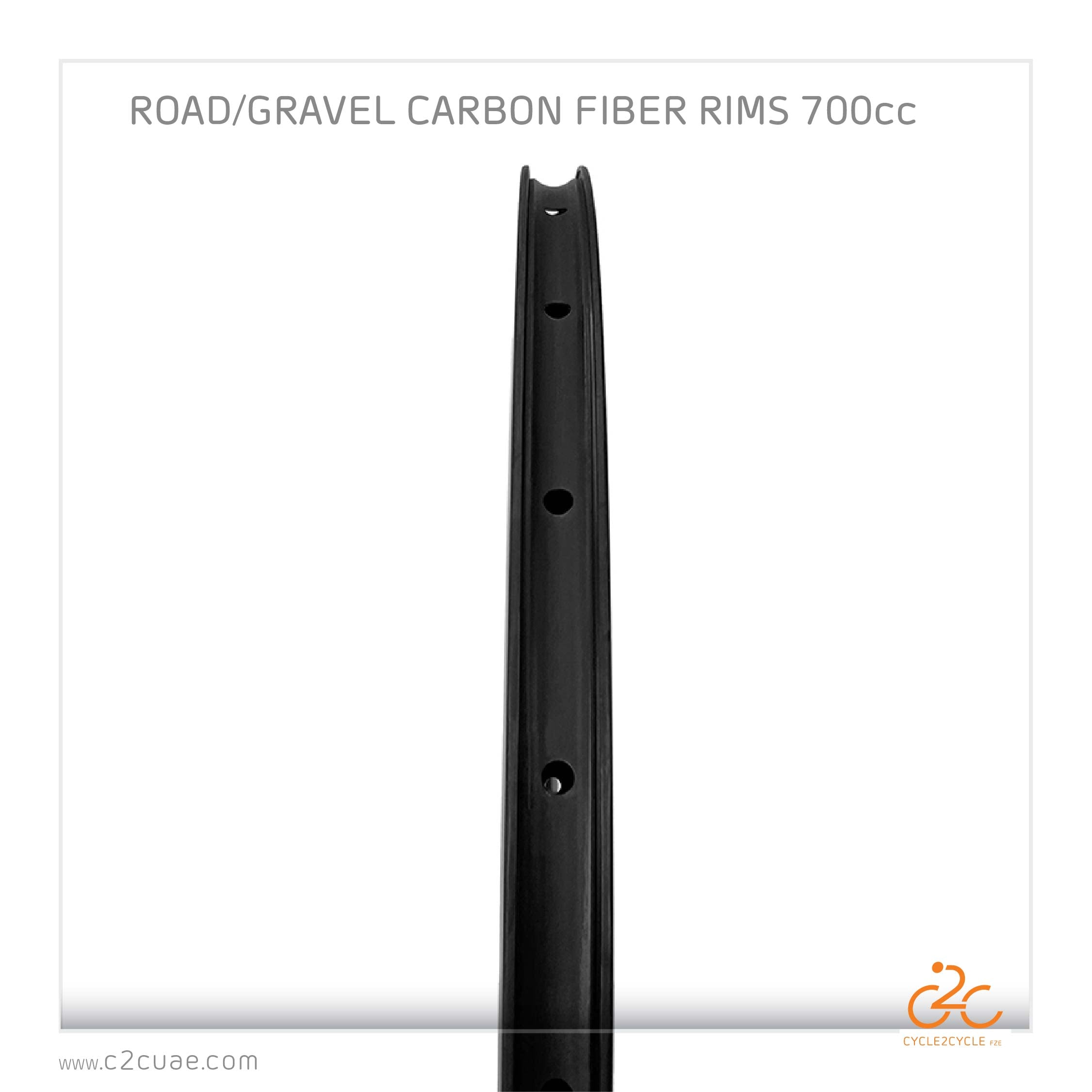 ROAD/GRAVEL CARBON FIBER RIMS 700CC