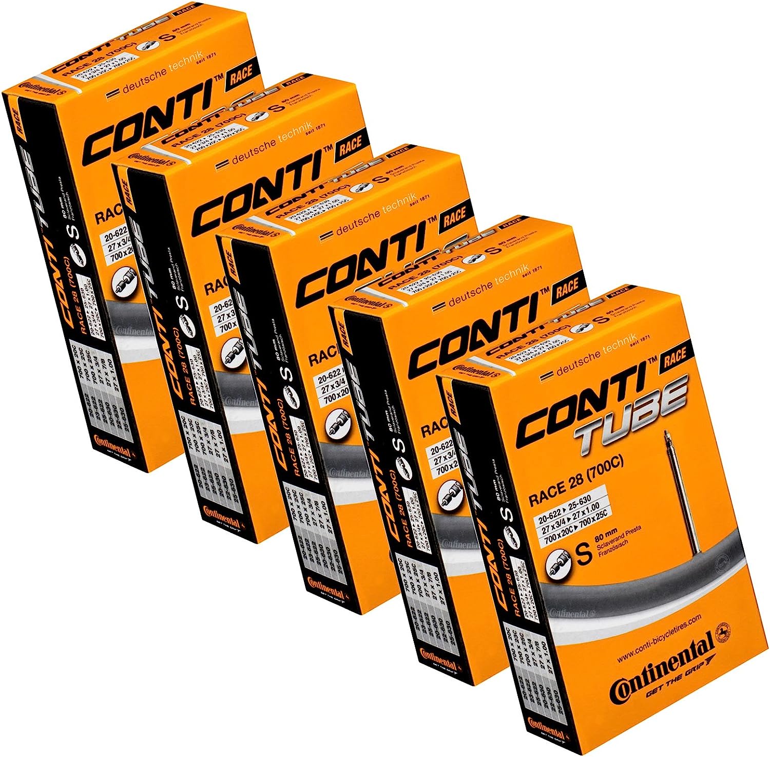 Continental Race 28 700 x 25-32c Bike Inner Tubes with Presta