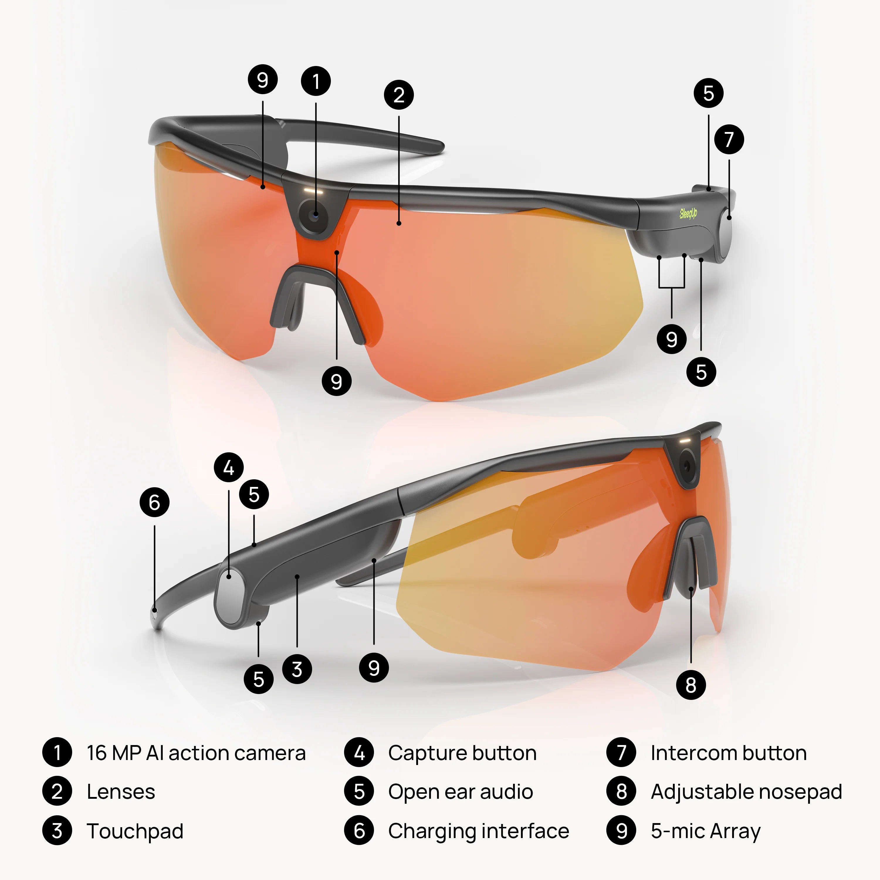 Bleequp Ranger AI Sports Glasses