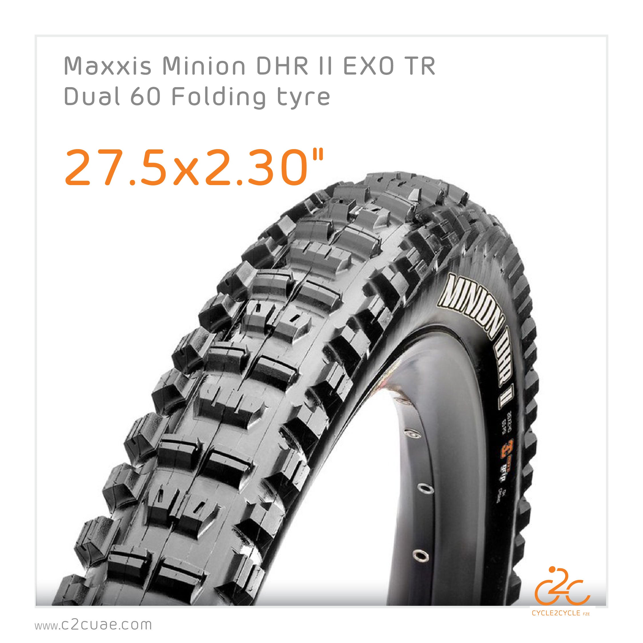 Maxxis Minion DHR II 27.5 x 2.30" EXO TR (PAIR)