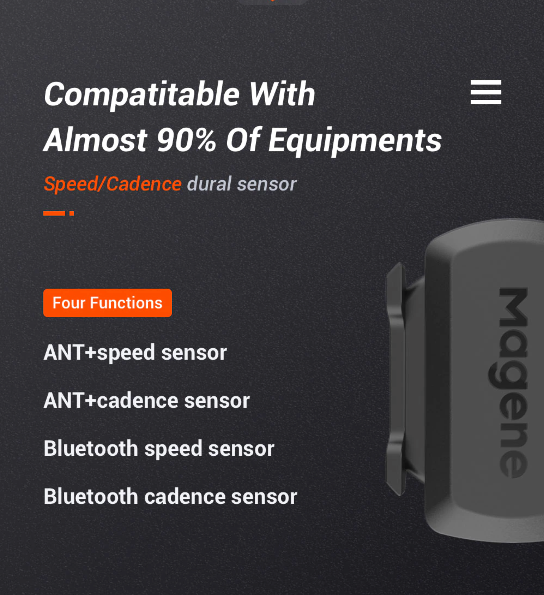Magene top cadence sensor
