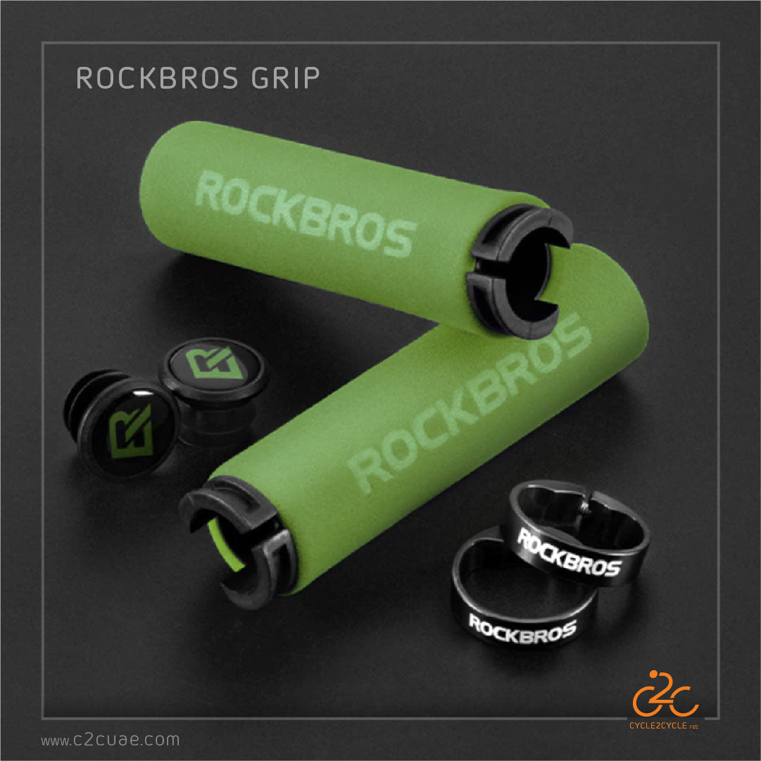 RockBros 1 Pair Anti-slip Bike Cycling Handlebar Grips Bicycle MTB BMX Bike Lock On Grips