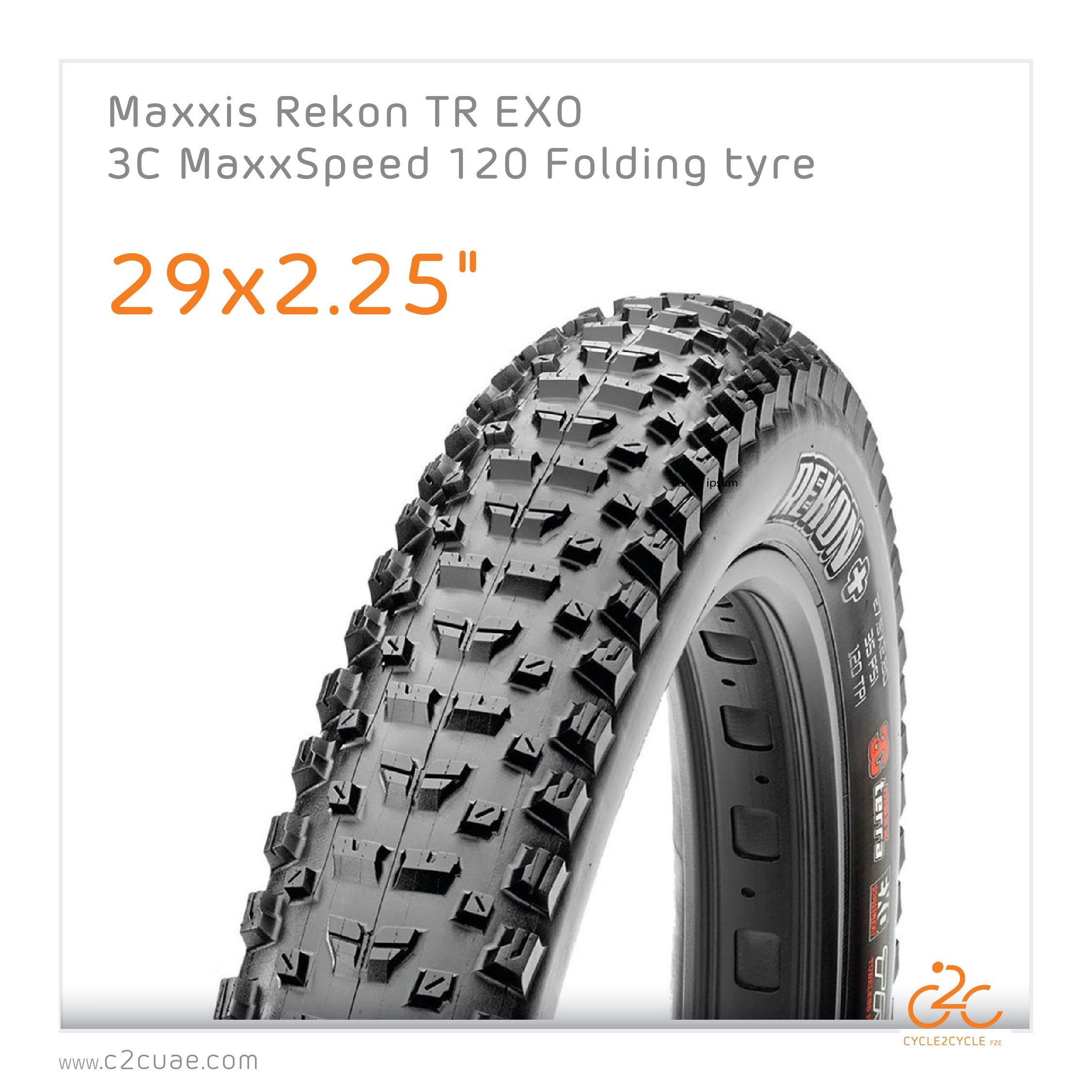 Maxxis Rekon 29x2.25" TR EXO 3C MaxxSpeed (PAIR)